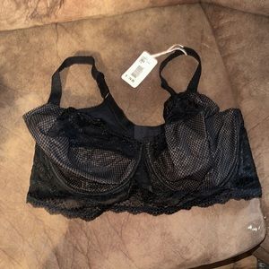Elomi new with tags black bra size 38H